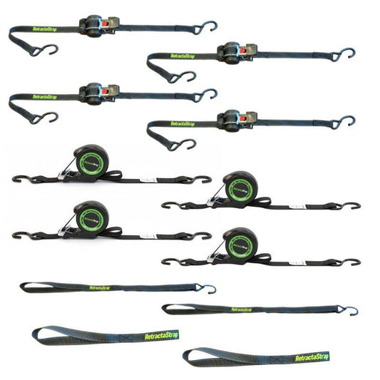 Retractastrap The Mega Mix Pack 12 piece Retractable strap bundle