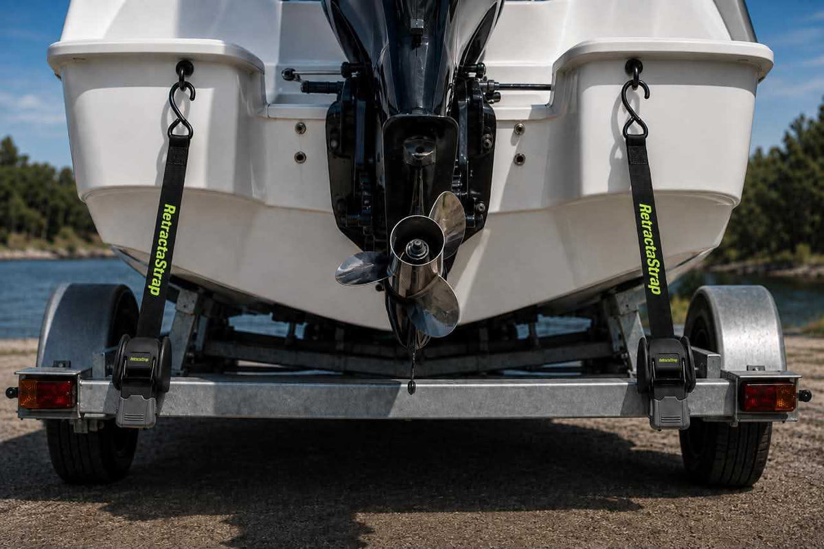 Retractastrap Boat to Trailer Retractable Ratchet Strap