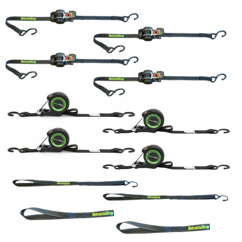 Retractastrap The Mega Mix Pack 12 piece Retractable strap bundle