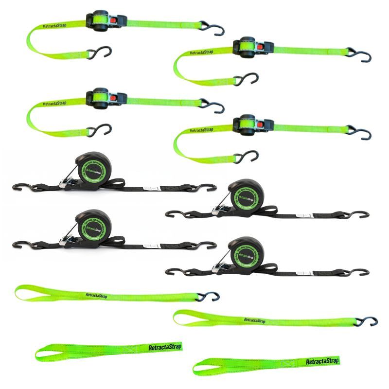 Retractastrap The Mega Mix Pack 12 piece Retractable strap bundle